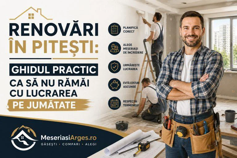 Renovări în Pitești: ghidul practic ca să nu rămâi cu lucrarea pe jumătate