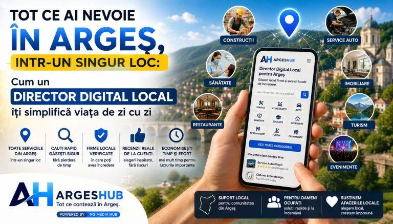 Tot Ce Ai Nevoie in Arges, Intr-un Singur Loc: Cum un Director Digital Local Iti Simplifica Viata de Zi cu Zi