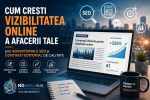Cum crești vizibilitatea online a afacerii tale prin advertoriale SEO și conținut editorial de calitate